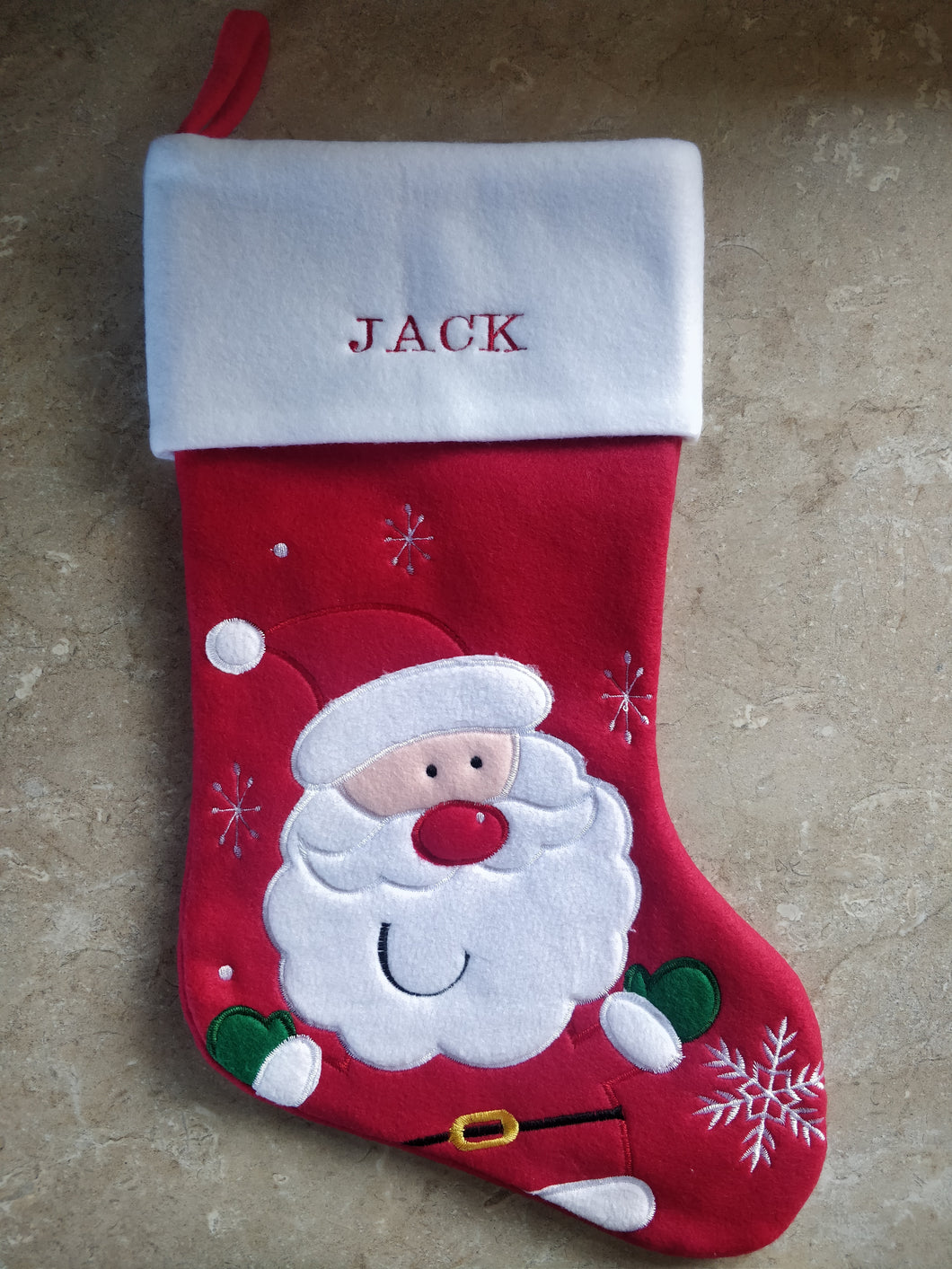 Personalised Christmas stocking