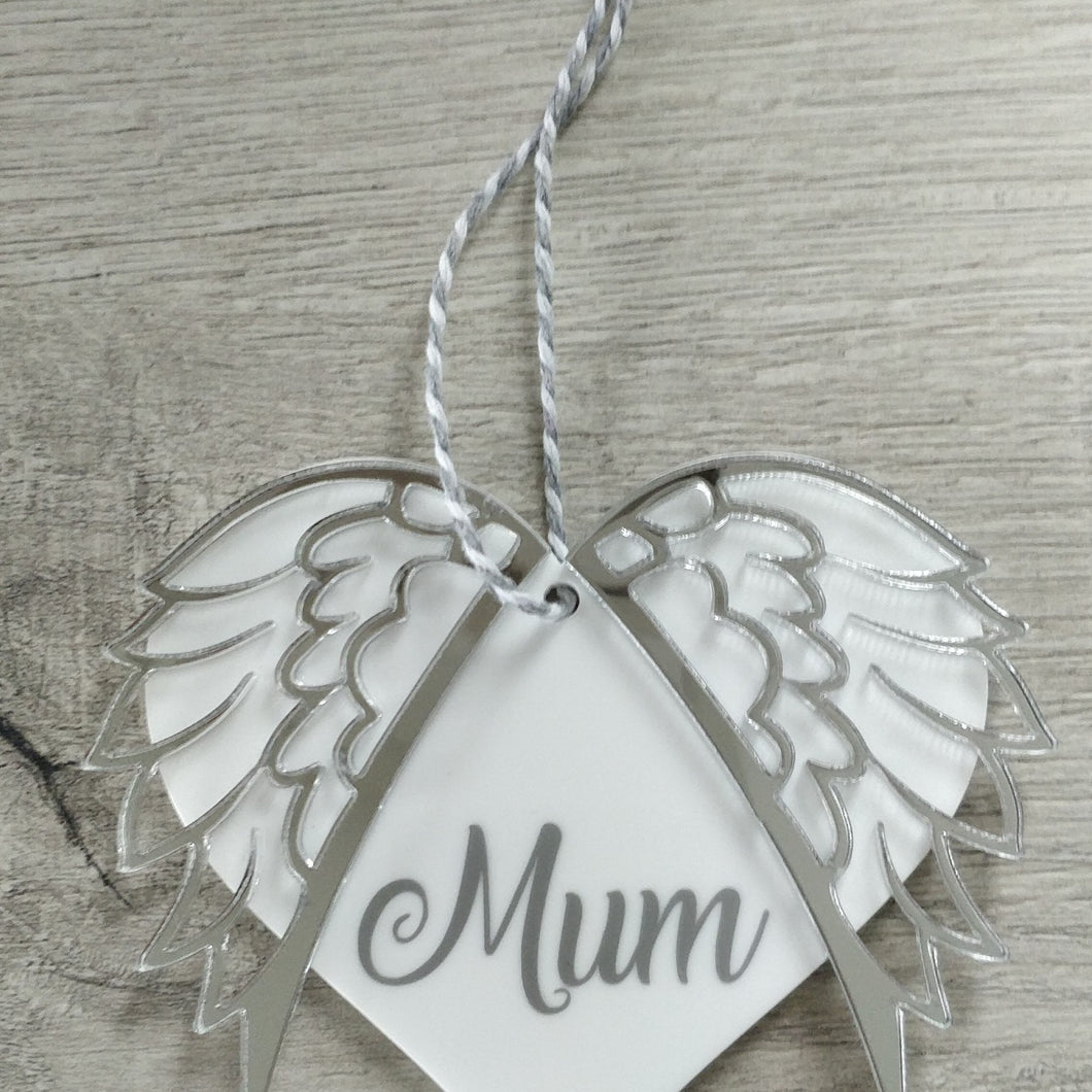 In loving memory hanging Christmas decoration