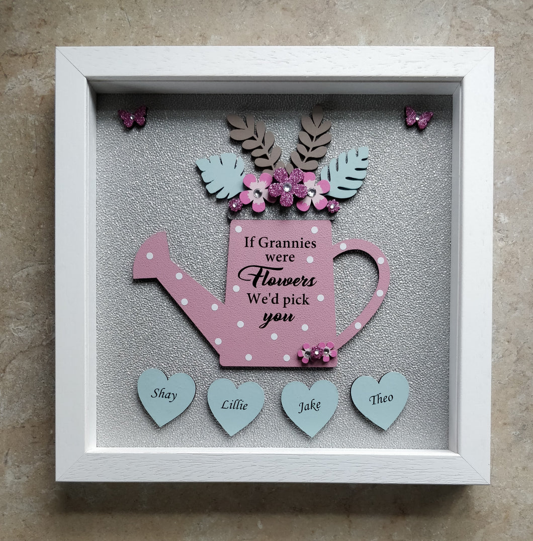 Watering can personalised frame