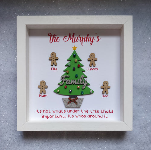 Personalised Family Christmas Tree Frame